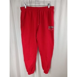 Eighty Eight Brand Red Drawstring Elastic Waist Sweatpants Mens Joggers Size XL